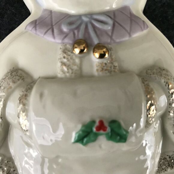 Lenox Snow-Woman Christmas Porcelain Ornament Cookie Cutter Press - Picture 3 of 7